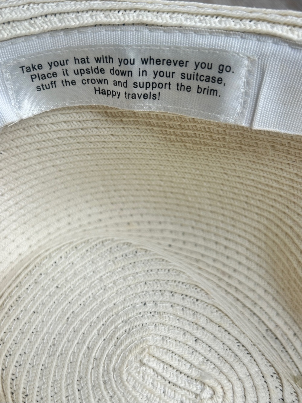 SONOMA Goods for Life Woven Straw Fedora Hat • Neutral Summer Beach Travel Style - Picture 5 of 7